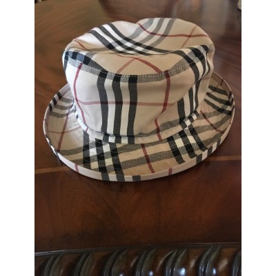 Vintage Burberry Nova Check Bucket Hat cap  M  eb-38235877